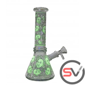 BLANK FACE MINI BEAKER 8inch (GLOW IN DARK)